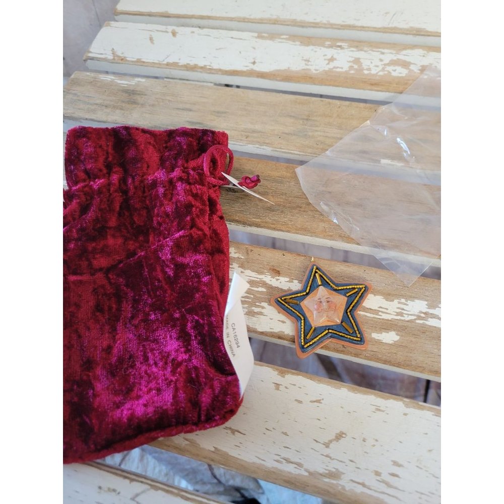 Hallmark star bright for keeps commemorative star ornament 2002 Xmas holiday tre